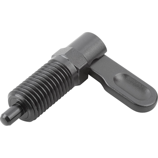 Kipp Cam-Action Indexing Plung W. Stop, Right, D=4, M10, Form:A, Steel K1284.2040410 - main